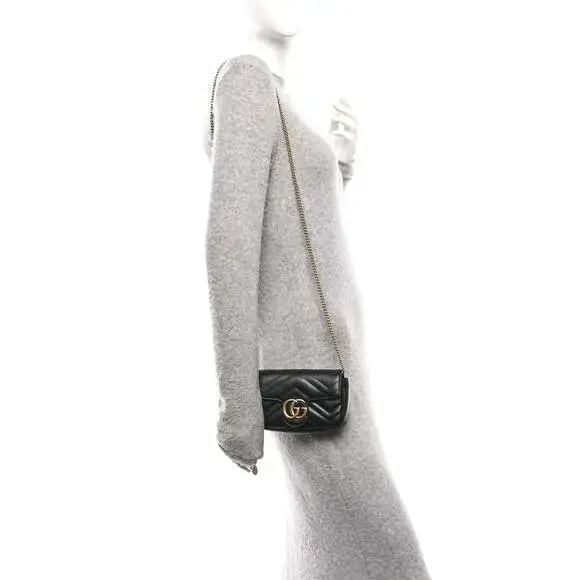 Gucci Calfskin Matelasse Super Mini Gg #234482G11B - Picture 2 of 11